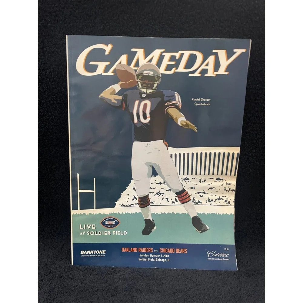 2003 Chicago Bears Game Day Program vs Oakland Raiders 10-5 Regular Season